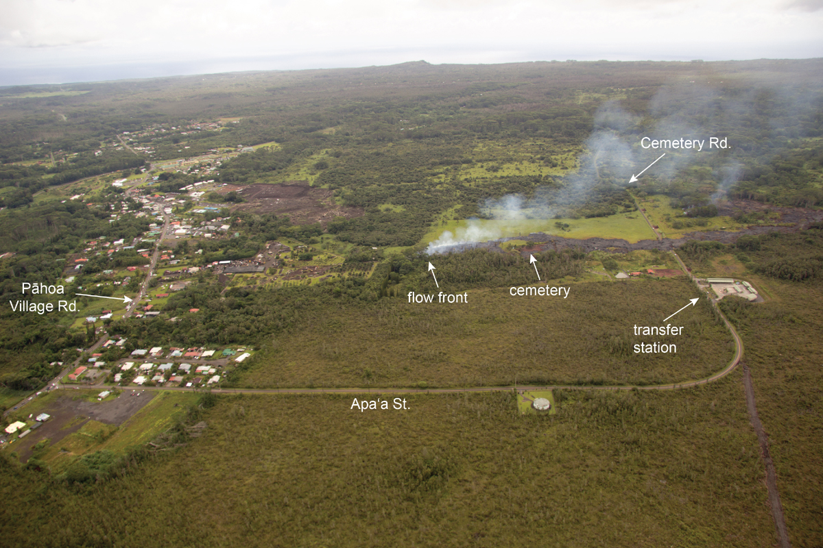 Pahoa Lava Flow 10-28-2014