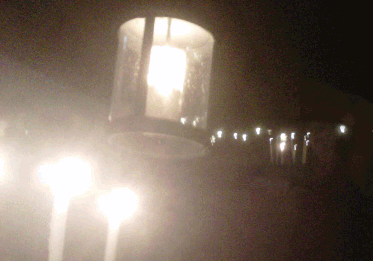 candlelight at night