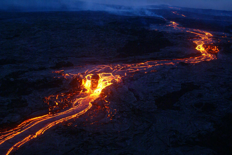 Kilauea lava flow